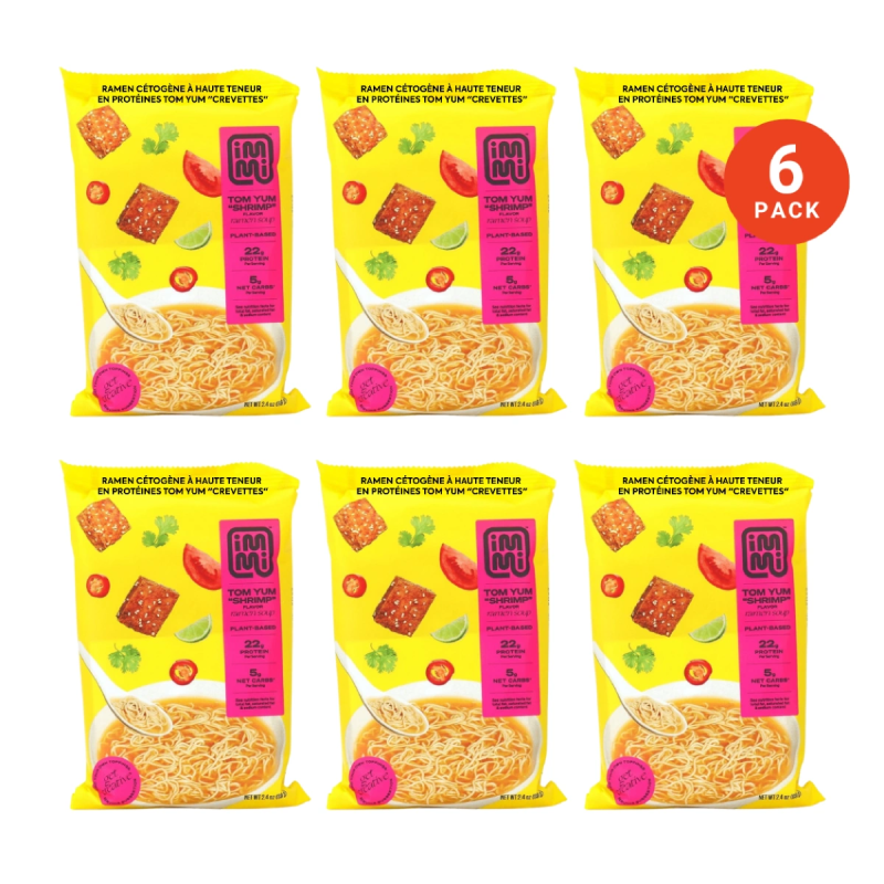Immi Keto High Protein Ramen Tom Yum "Shrimp", 6 Pack