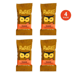 Awake Chocolate Caffeinated Milk Chocolate Caramel Bites, 4 Pack