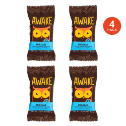 Awake Chocolate Caffeinated Milk Chocolate Bites, 4 Pack