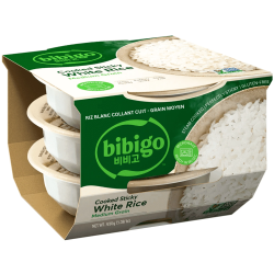 Bibigo Gluten-Free Steam Cooked Sticky White Rice Medium Grain, 3 Pack