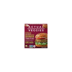 Actual Veggies Mushroom Quinoa Veggie Burgers, 4 patties
