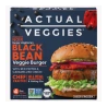 Actual Veggies Black Bean Veggie Burgers, 4 patties