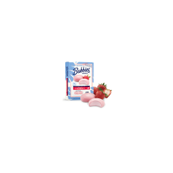 Bubbies Vegan Non-Dairy Oatmilk Icecream in Mochi Strawberry, 6 Pack