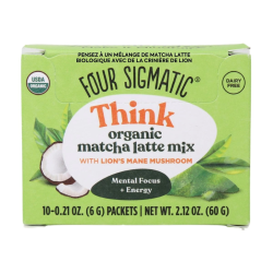 Four Sigmatic Focus Organic Matcha Latte Mix With Lion's Mane, 6 Packets