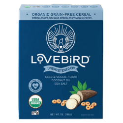Lovebird Foods Grain-Free O’s Cereal Unsweetened, 198g