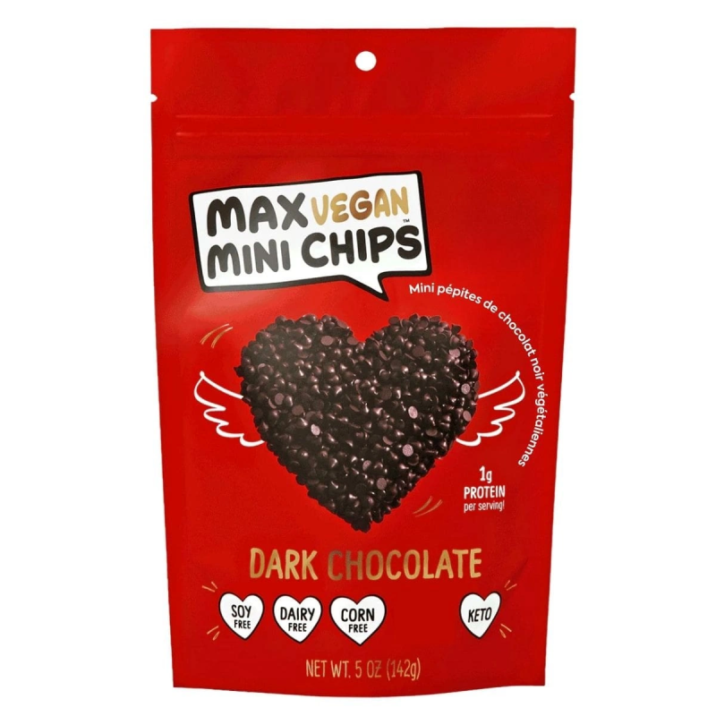 Max Sweets Sugar-Free Vegan Dark Chocolate Chips, 142g