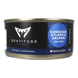 Gratitude Seafood Skinless Boneless Canadian Atlantic Salmon, 150g