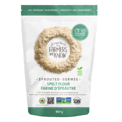 One Degree Organic Foods Sprouted Spelt Flour, 907g