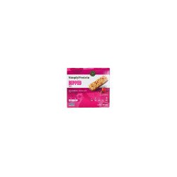 Simply Protein Plant-Based Dipped Protein Granola Bar Strawberry Chocolate, 5 Bars