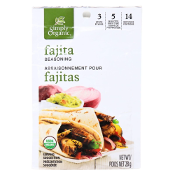 Simply Organic Fajita Seasoning Mix, 28g