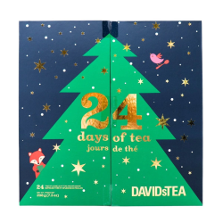 DAVIDsTEA 24 Days Of Tea Loose Leaf Tea & Infusions Advent Calendar, 24 Tins