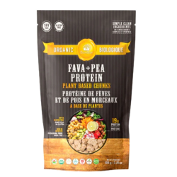 EcoIdeas Organic Fava + Pea Protein Plant-Based Chunks, 108g