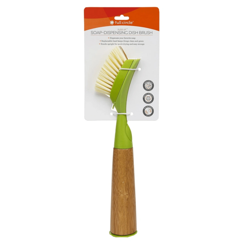 Full Circle Suds Up Soap-Dispensing Dish Brush 