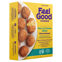 Feel Good Foods Gluten-Free Three Cheese Mac & Cheese Bites, 224 g