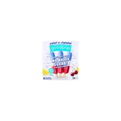 Goodpop Real Fruit Red White Blue Ice Pops Cherry n’ Lemonade, 8 Pops