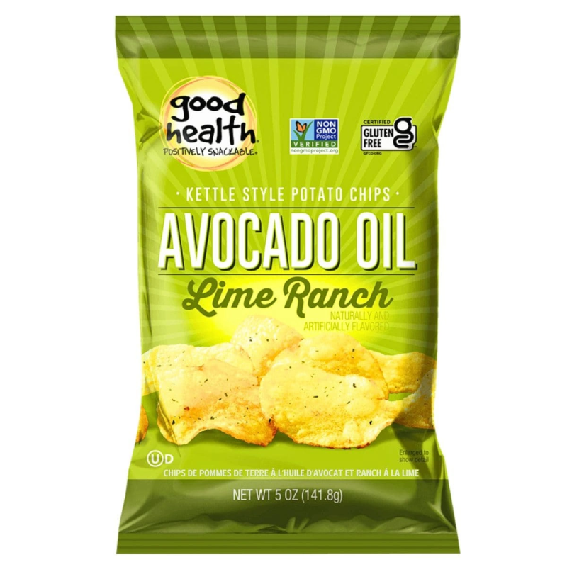 Good Health Avocado Oil Lime Ranch Kettle Style Potato Chips, 141.8g