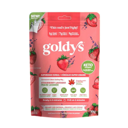 Goldy's High-Fibre Single Serving Superseed Cereal Strawberry Lavender, 30g