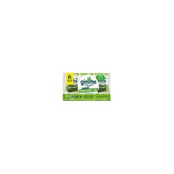 GimMe Organic Roasted Seaweed Snack Value Pack Sea Salt & Avocado Oil, 6 Packs