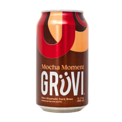 Gruvi Non-Alcoholic Craft Beer Dark Brew Mocha Moment, 355ml