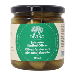 Divina Jalapeno Stuffed Olives, 375mL