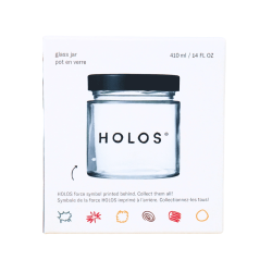 Holos Printed Glass Jar, 410mL
