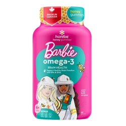 Honibe x Barbie Honey Gummies Omega-3 Brain Health, 60 Gummies